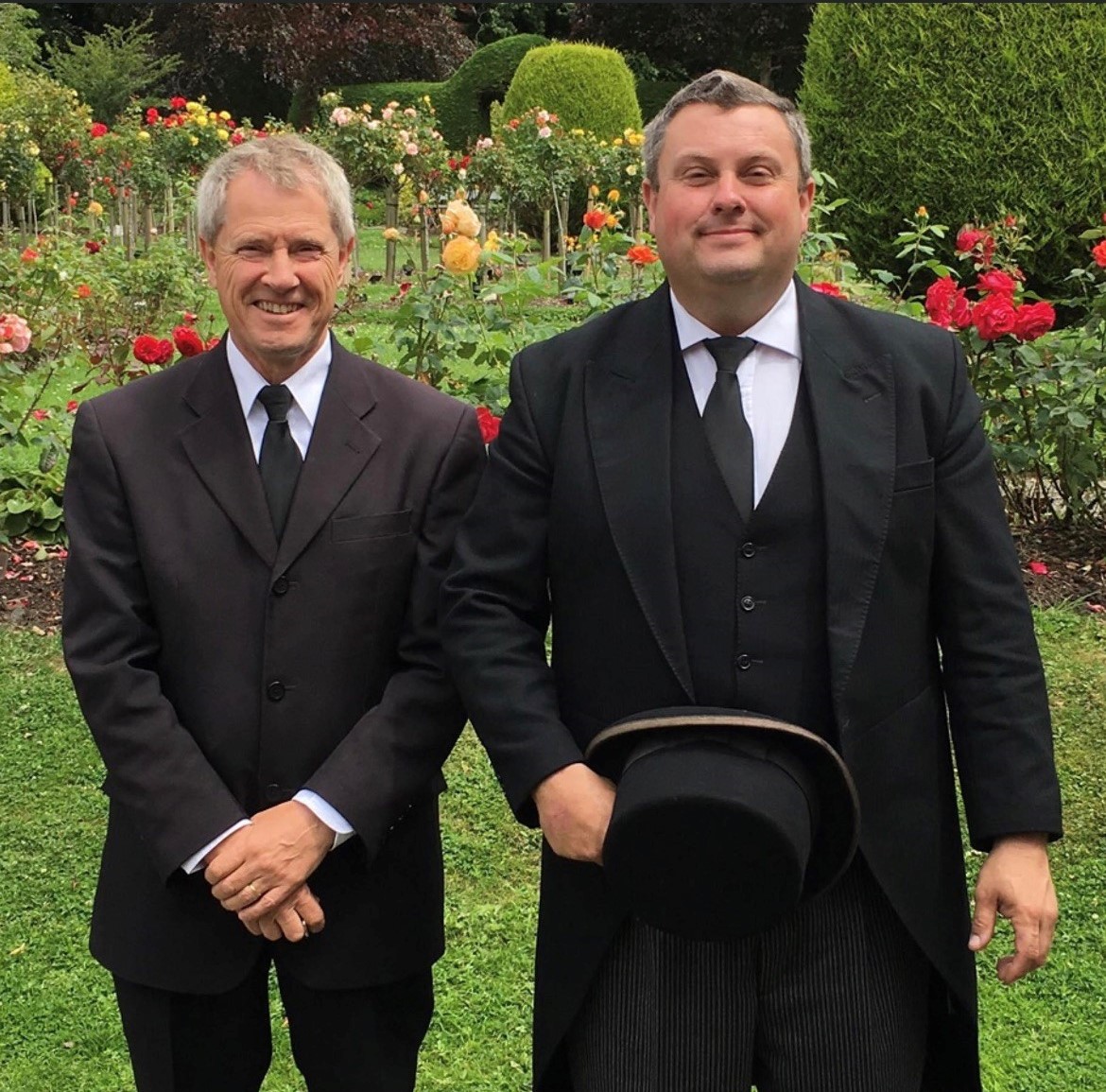 Philip and team in the gardens